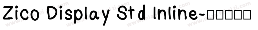 Zico Display Std Inline字体转换